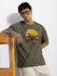 Mens Half Sleeve Drop Shoulder Printed Oversized Fit T-Shirts