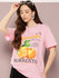 Womens Half Sleeve Round Neck Printed Oversized Fit Tshirts