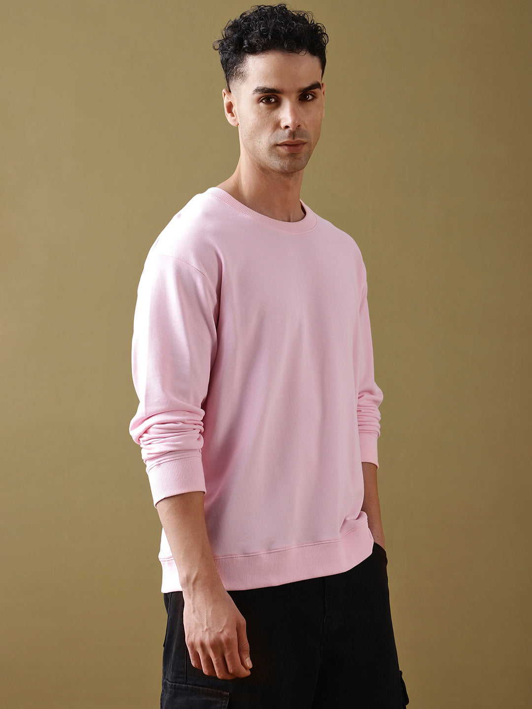 Mens Full Sleeve Round Neck Oversized Fit T-Shirts