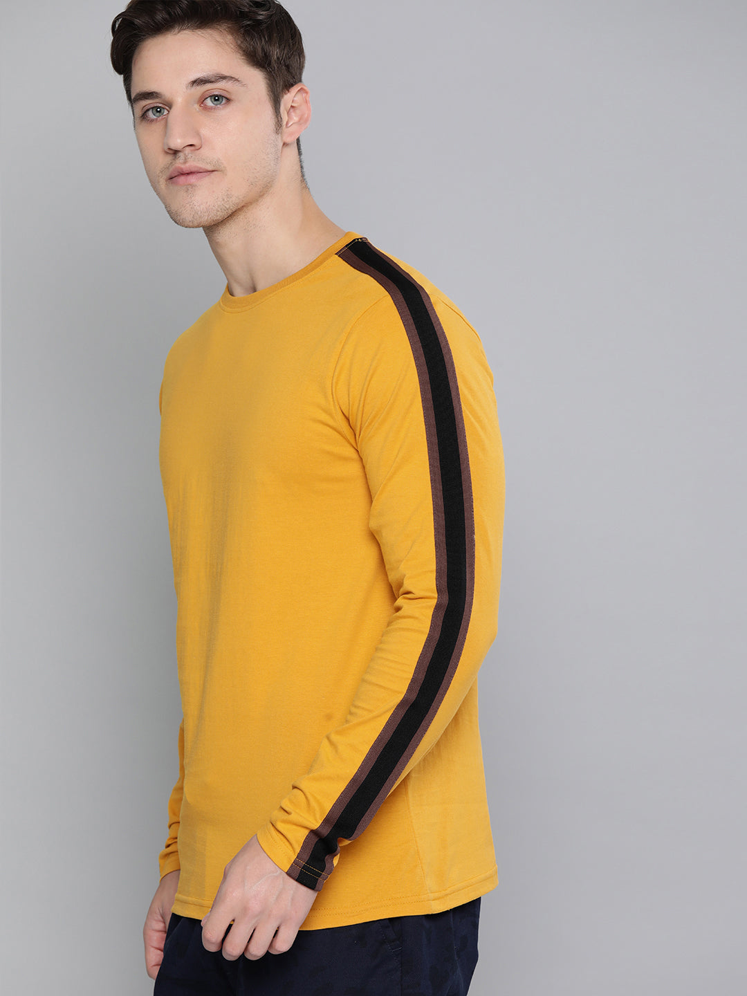 Mens Full Sleeve Round Neck Regular Fit T-Shirts