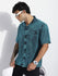 Men Boxy Regular Acid Washed Solid & Pocket Shirt