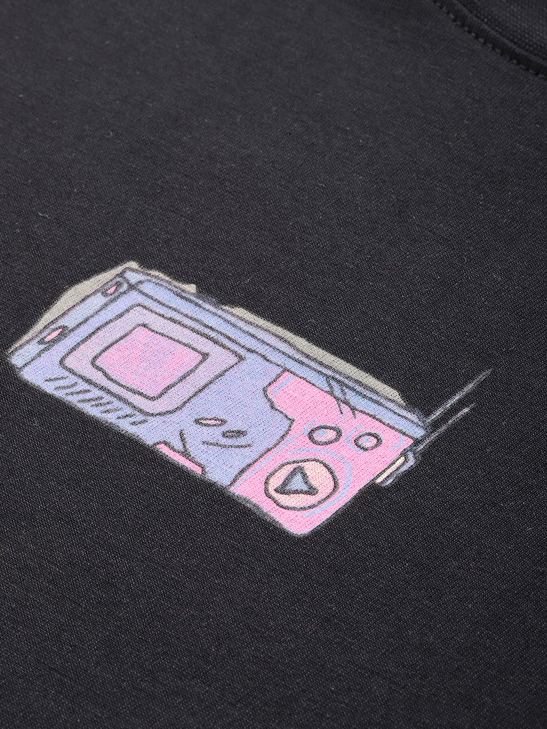 Womens Half Sleeve Round Neck Back Printed Oversized Fit Tshirts