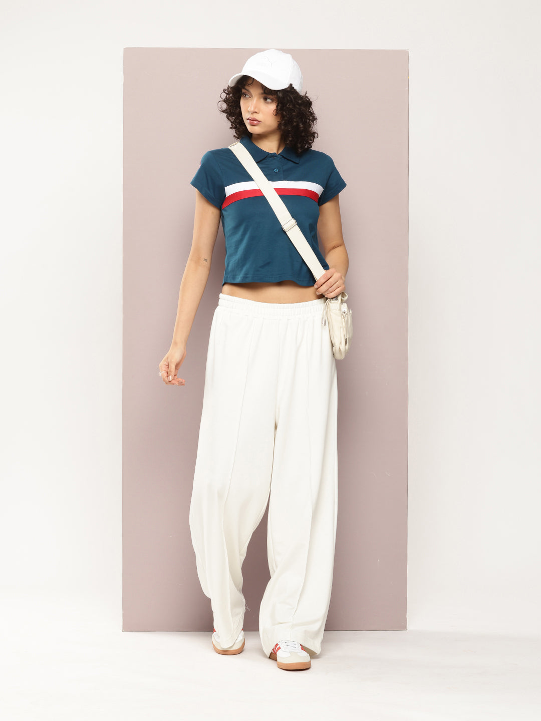 Womens Half Sleeve Polo Neck Solid Regular Fit Tshirts