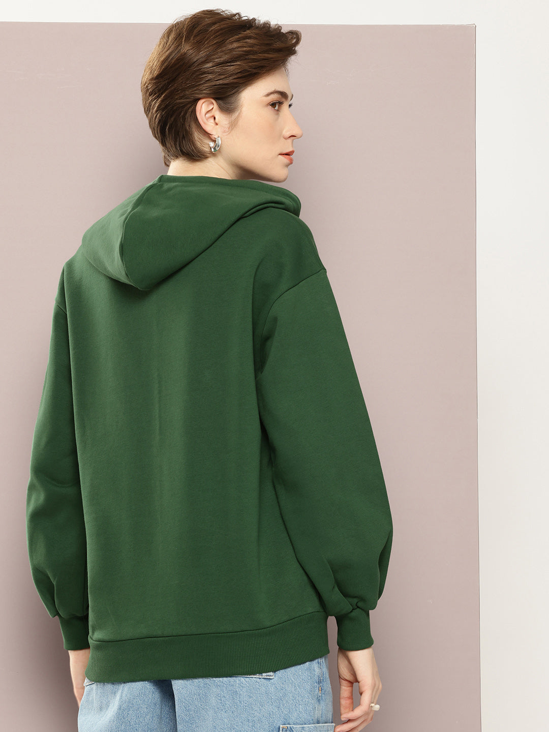 Womens Long Sleeve Oversized Hooded Sweatshirt