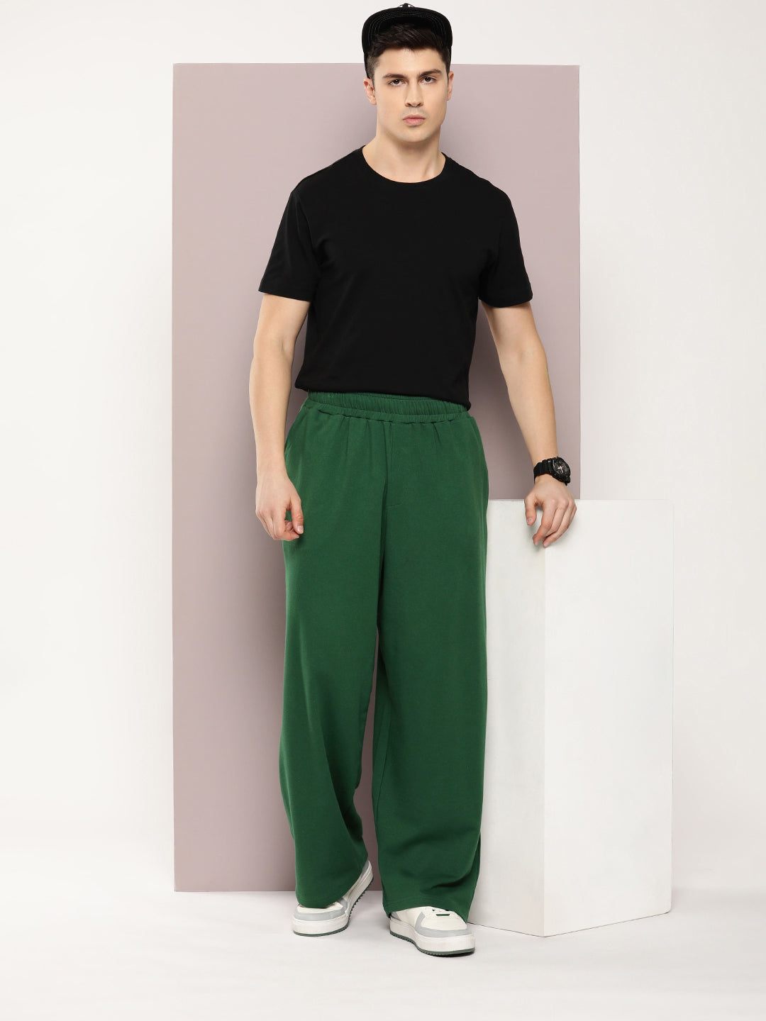 Men Super Soft Cotton Extra Baggy Korean Pant