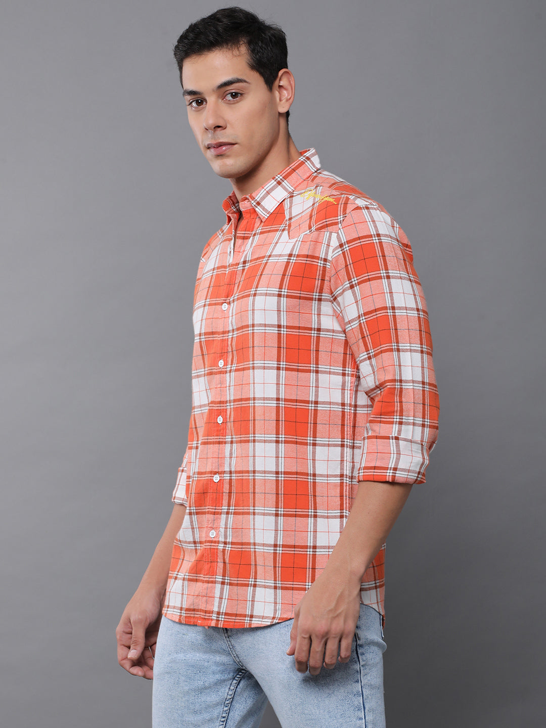 Men Checked Full Sleeve Casual Shirt