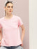 Womens Half Sleeve Round Neck Solid Boxy Fit Tshirts