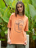 Womens Half Sleeve Drop Shoulder Printed Oversized Fit T-Shirts