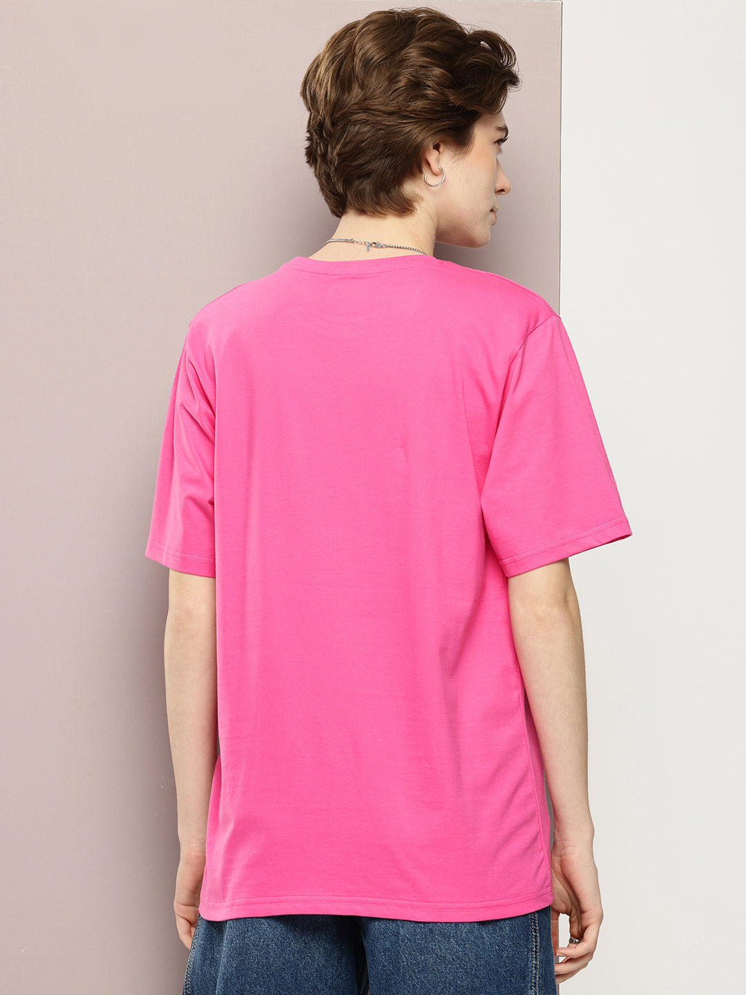 Womens Half Sleeve Round Neck Printed Oversized Fit Tshirts
