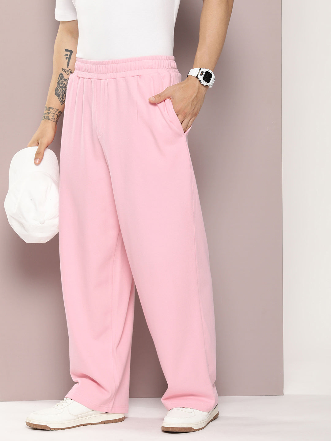 Men Super Soft Cotton Extra Baggy Korean Pant