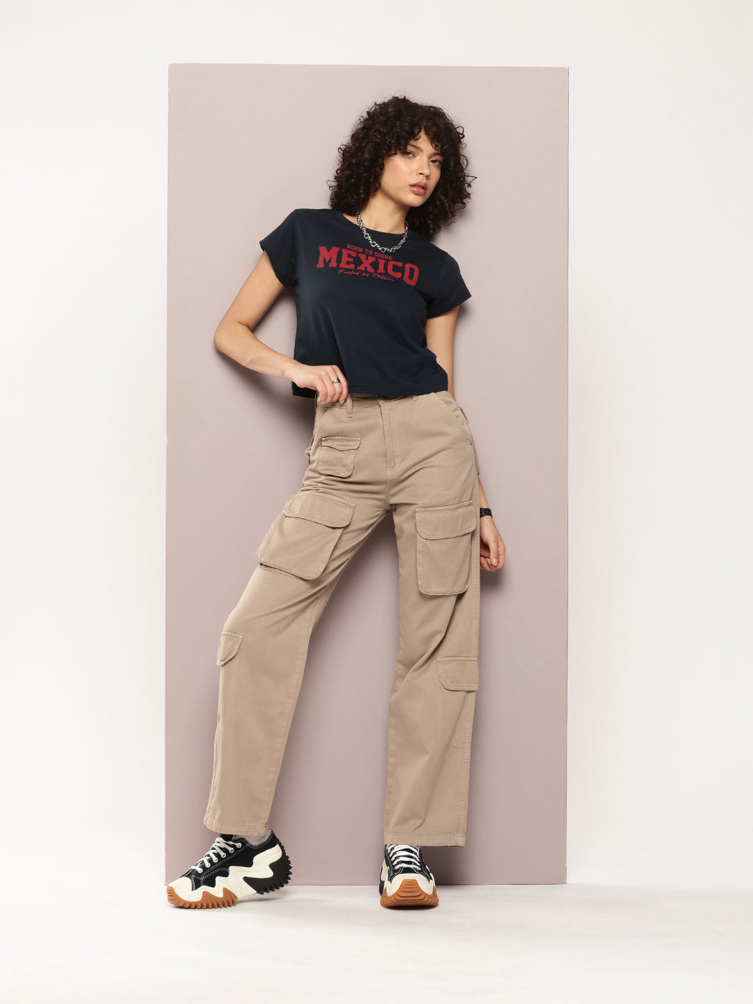 Womens Half Sleeve Round Neck Printed Regular Fit Tshirts