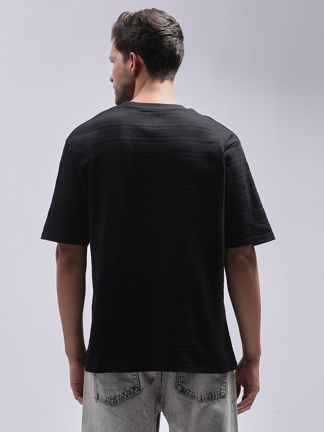 Mens Half Sleeve Round Neck Oversized Fit T-Shirts