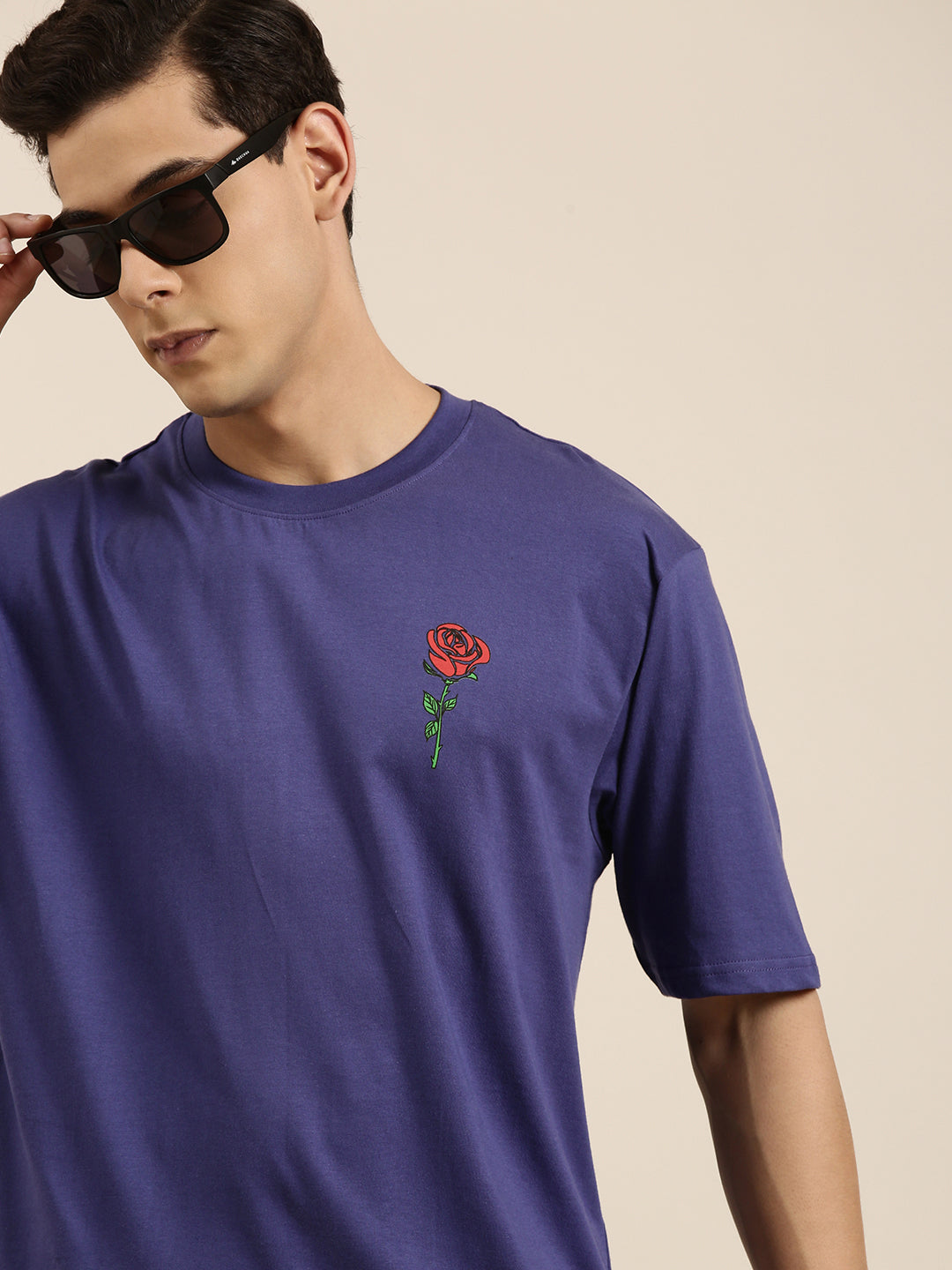 Mens Half Sleeve Round Neck Oversized Fit T-Shirts