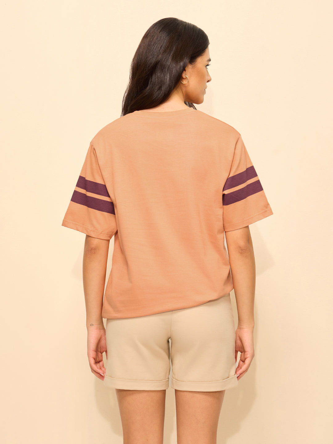 Womens Printed Oversized Cotton T-Shirt