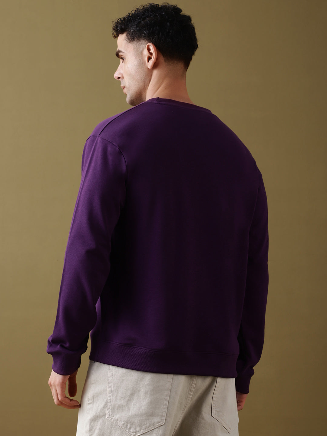 Mens Full Sleeve Round Neck Oversized Fit T-Shirts