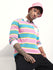 Mens Full Sleeve Polo Neck Striped Regular Fit Tshirts