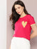 Womens Half Sleeve Round Neck Embroidered Regular Fit Tshirts