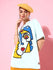 Womens Half Sleeve Drop Shoulder Printed Oversized Fit T-Shirts