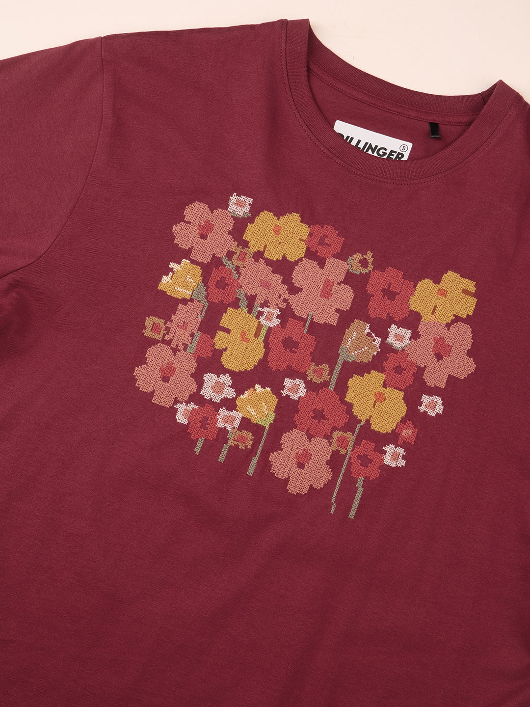 Womens Embroidery Oversized Fit Cotton T-Shirt