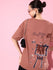 Womens Half Sleeve Drop Shoulder Printed Oversized Fit T-Shirts