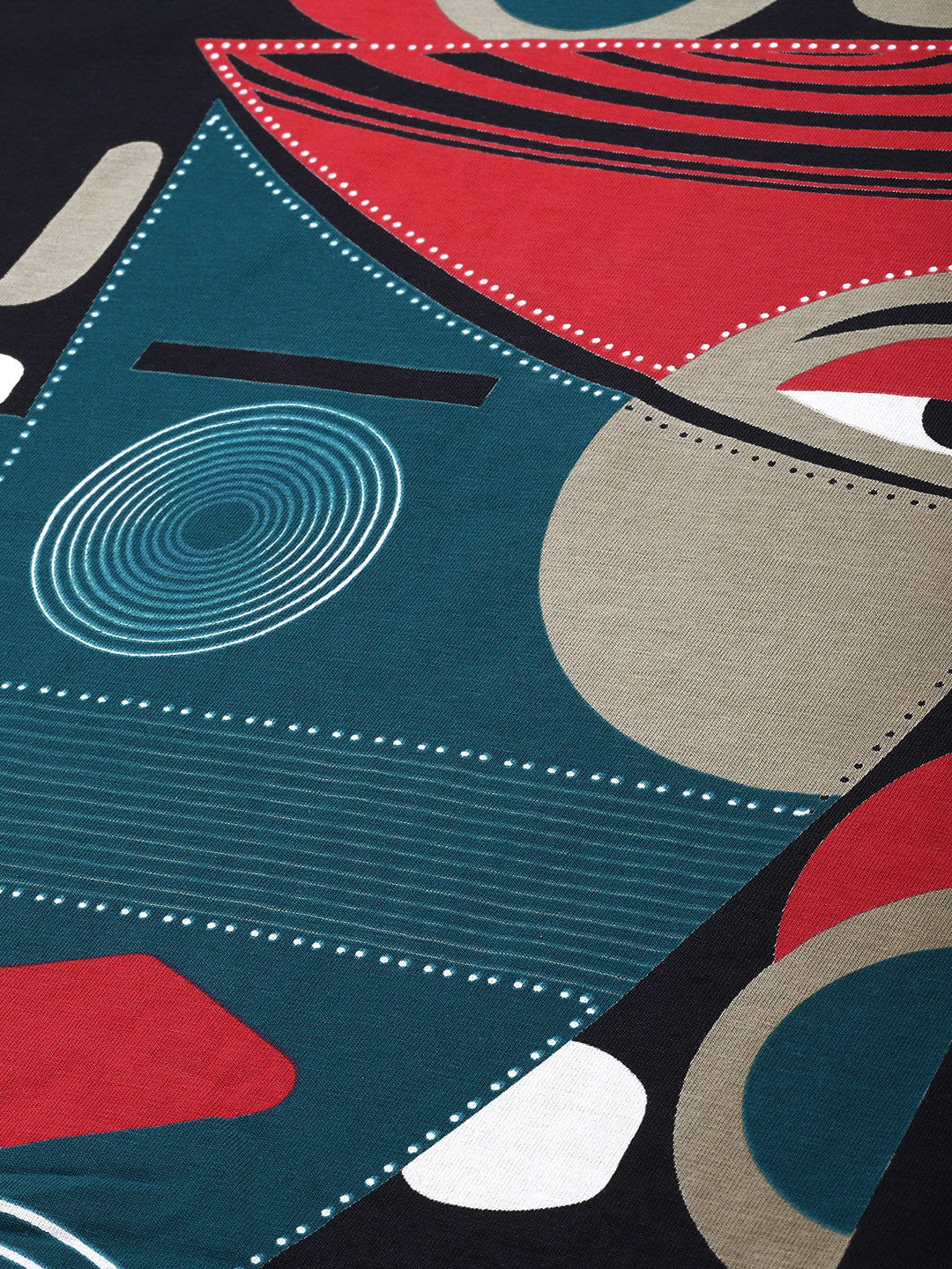 Womens Half Sleeve Drop Shoulder Printed Oversized Fit T-Shirts