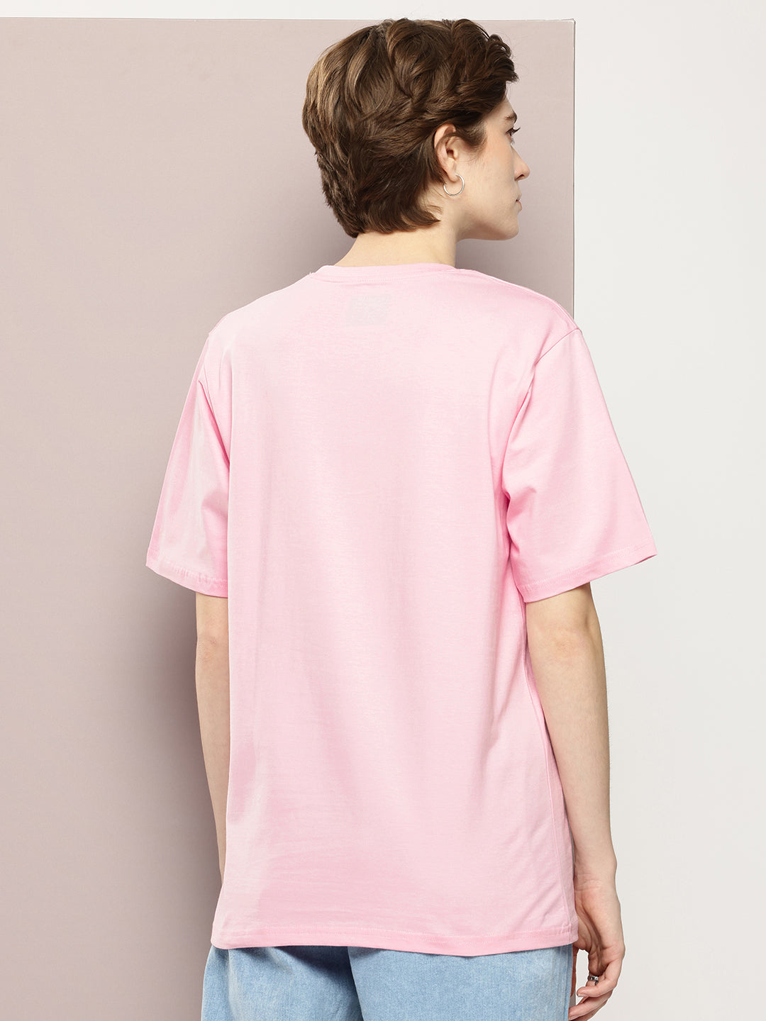 Womens Half Sleeve Round Neck Printed Oversized Fit Tshirts