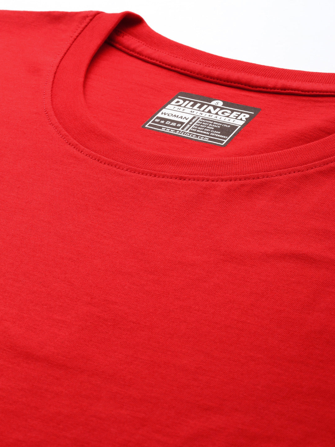 Womens Half Sleeve Round Neck Solid Boxy Fit Tshirts