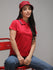 Womens Half Sleeve Polo Neck Solid Regular Fit Tshirts