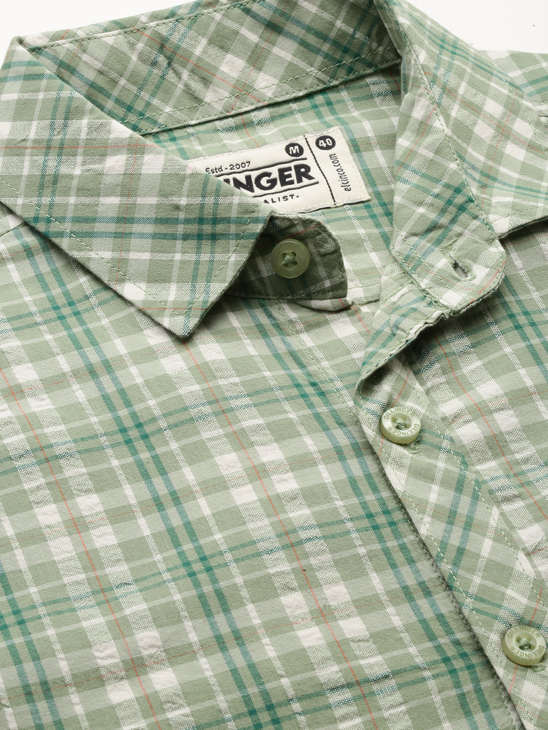 Men Checked Full Sleeve Shirt With Pocket