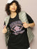 Womens Half Sleeve Round Neck Printed Oversized Fit Tshirts