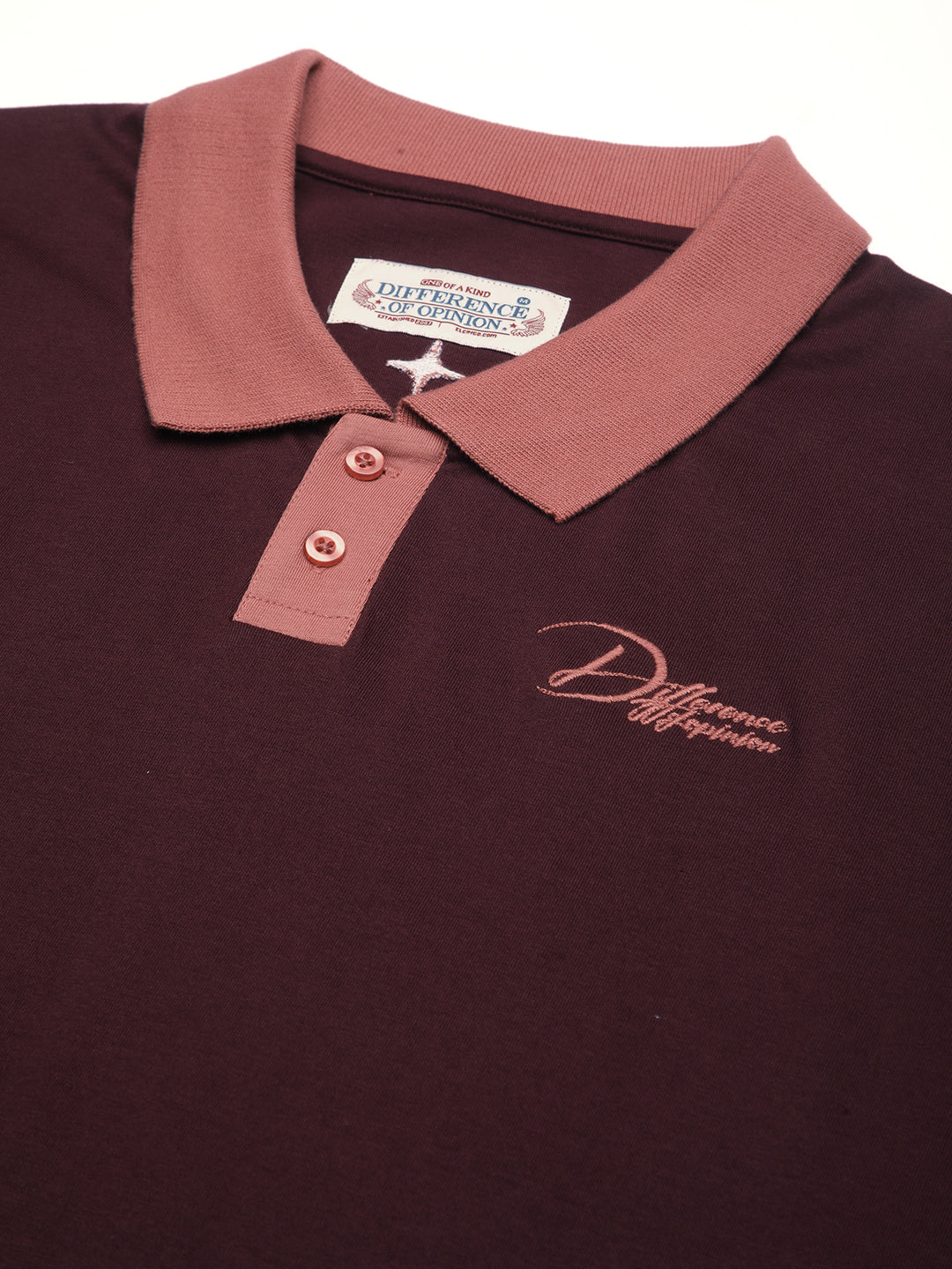 Mens Half Sleeve Polo Neck Back Embroidered Relaxed Fit Tshirts
