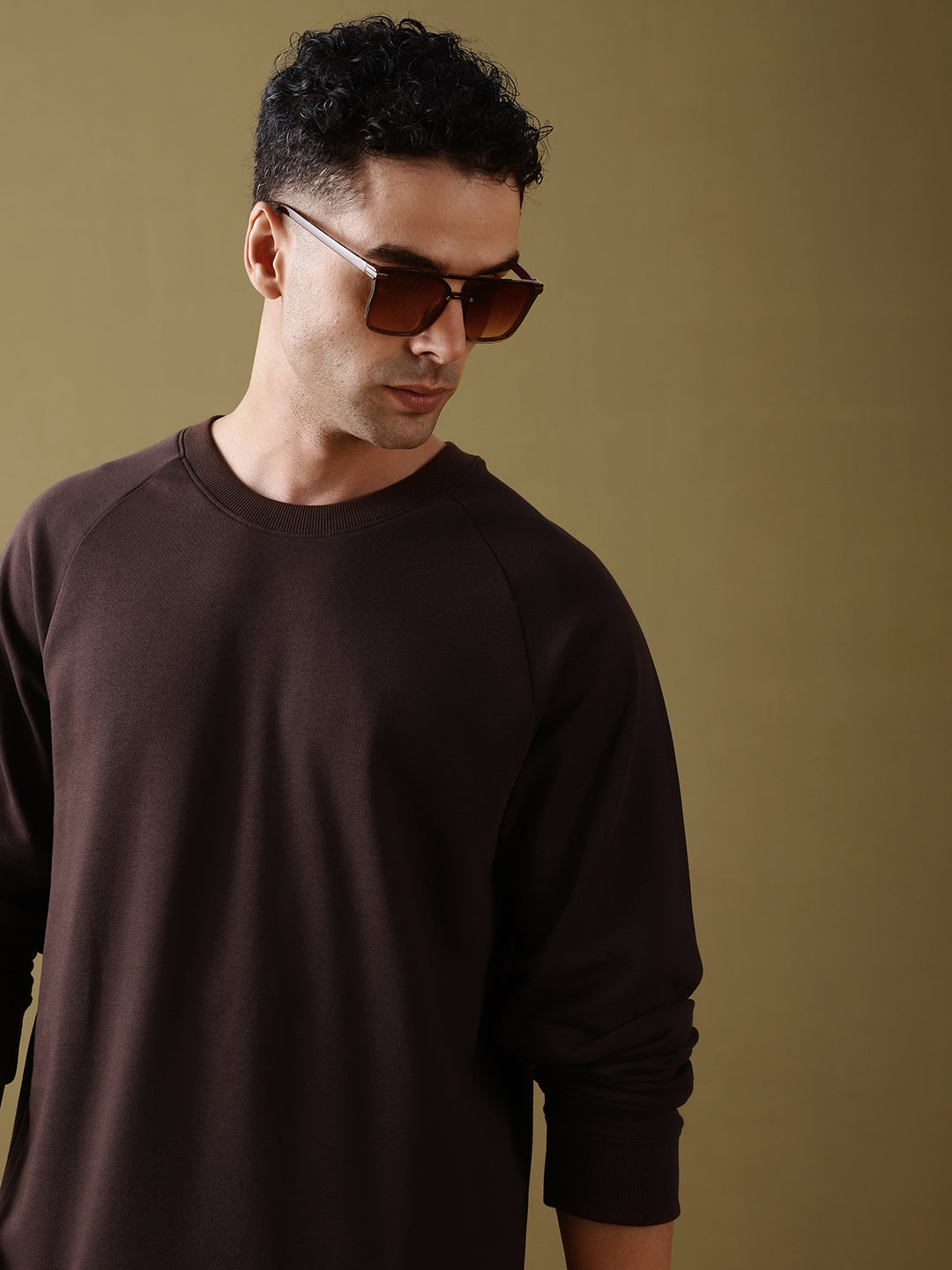 Mens Full Sleeve Round Neck Oversized Fit T-Shirts