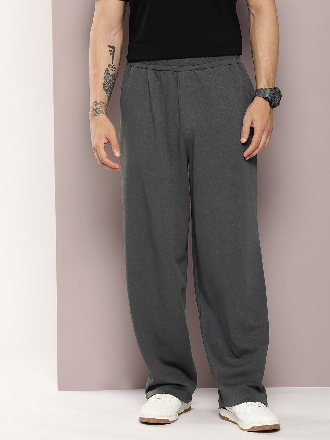 Men Super Soft Cotton Extra Baggy Korean Pant