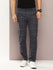 Men Checked Slim Fit Chinos Casual Trousers