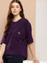 Womens Half Sleeve Round Neck Solid Oversized Fit Tshirts
