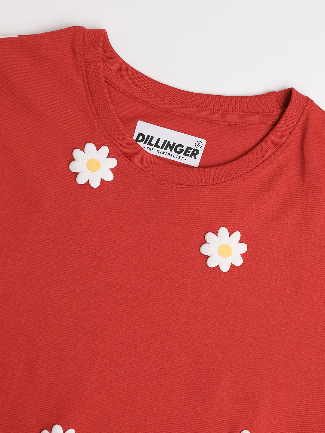 Womens Puff Printed Oversized Fit Cotton T-Shirt