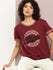 Womens Half Sleeve Round Neck Printed Boxy Fit Tshirts