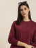 Womens Full Sleeve Round Neck Oversized Fit T-Shirts