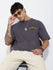 Mens Half Sleeve Round Neck Embroidered Oversized Fit Tshirts