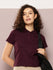 Womens Half Sleeve Polo Neck Solid Regular Fit Tshirts