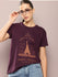 Womens Half Sleeve Round Neck Printed Boxy Fit Tshirts
