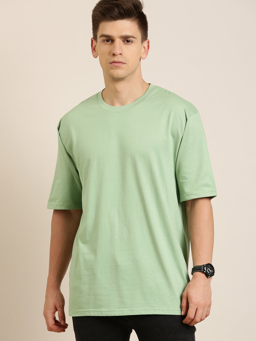 Mens Half Sleeve Round Neck Oversized Fit T-Shirts