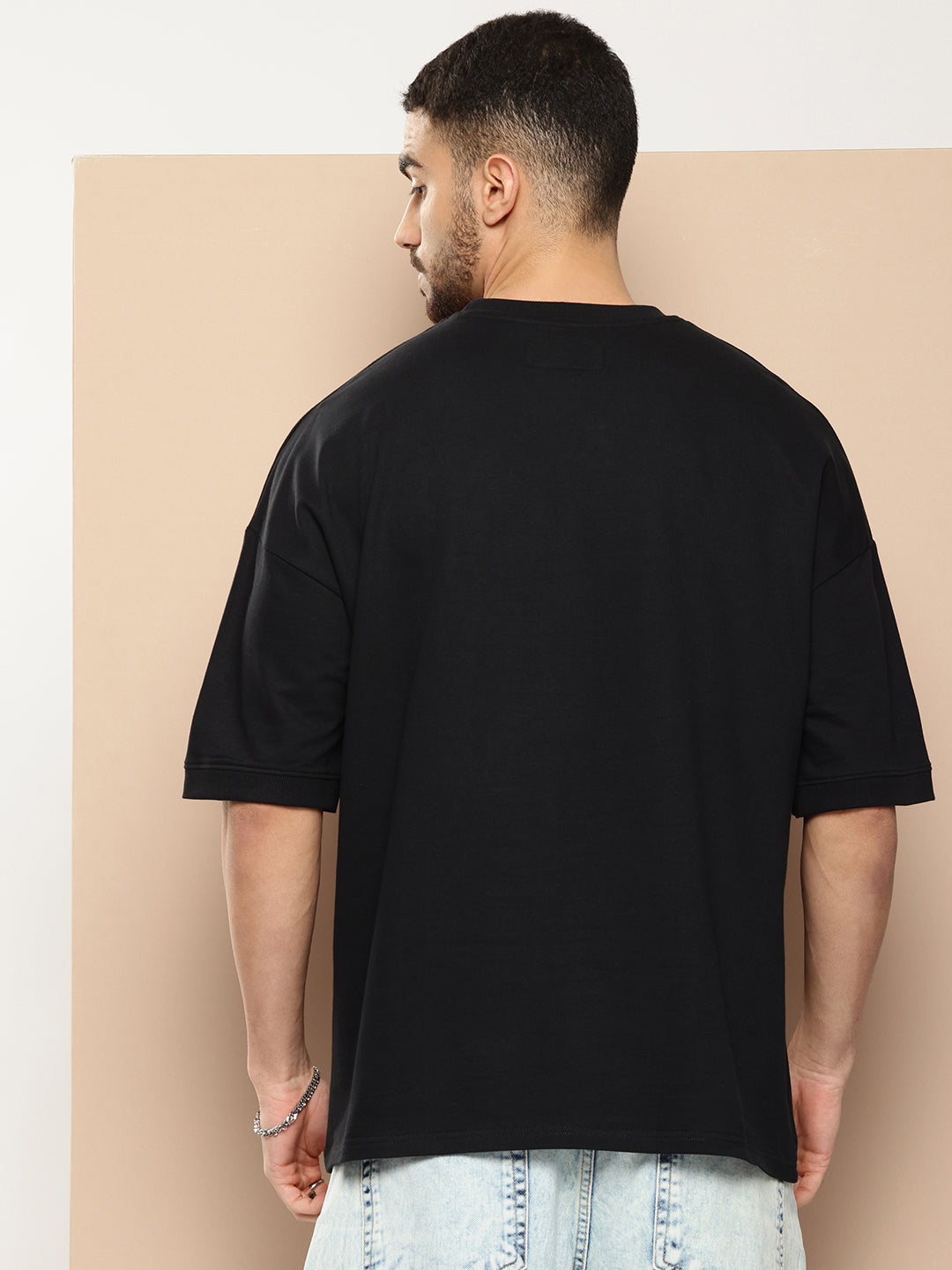 Mens Half Sleeve Round Neck Printed Oversized Fit Tshirts