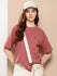 Womens Half Sleeve Round Neck Solid Oversized Fit Tshirts