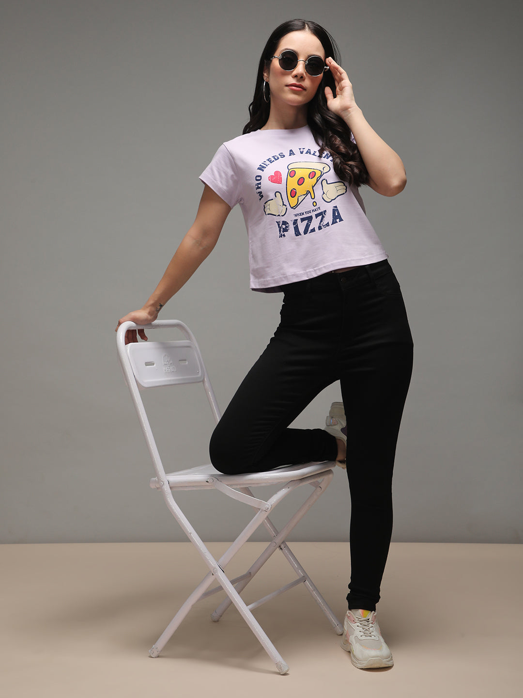 Womens Half Sleeve Round Neck Printed Regular Fit Tshirts