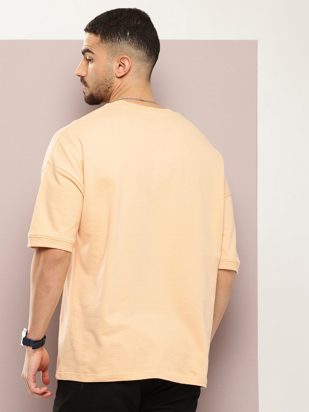 Mens Half Sleeve Round Neck Printed Oversized Fit Tshirts