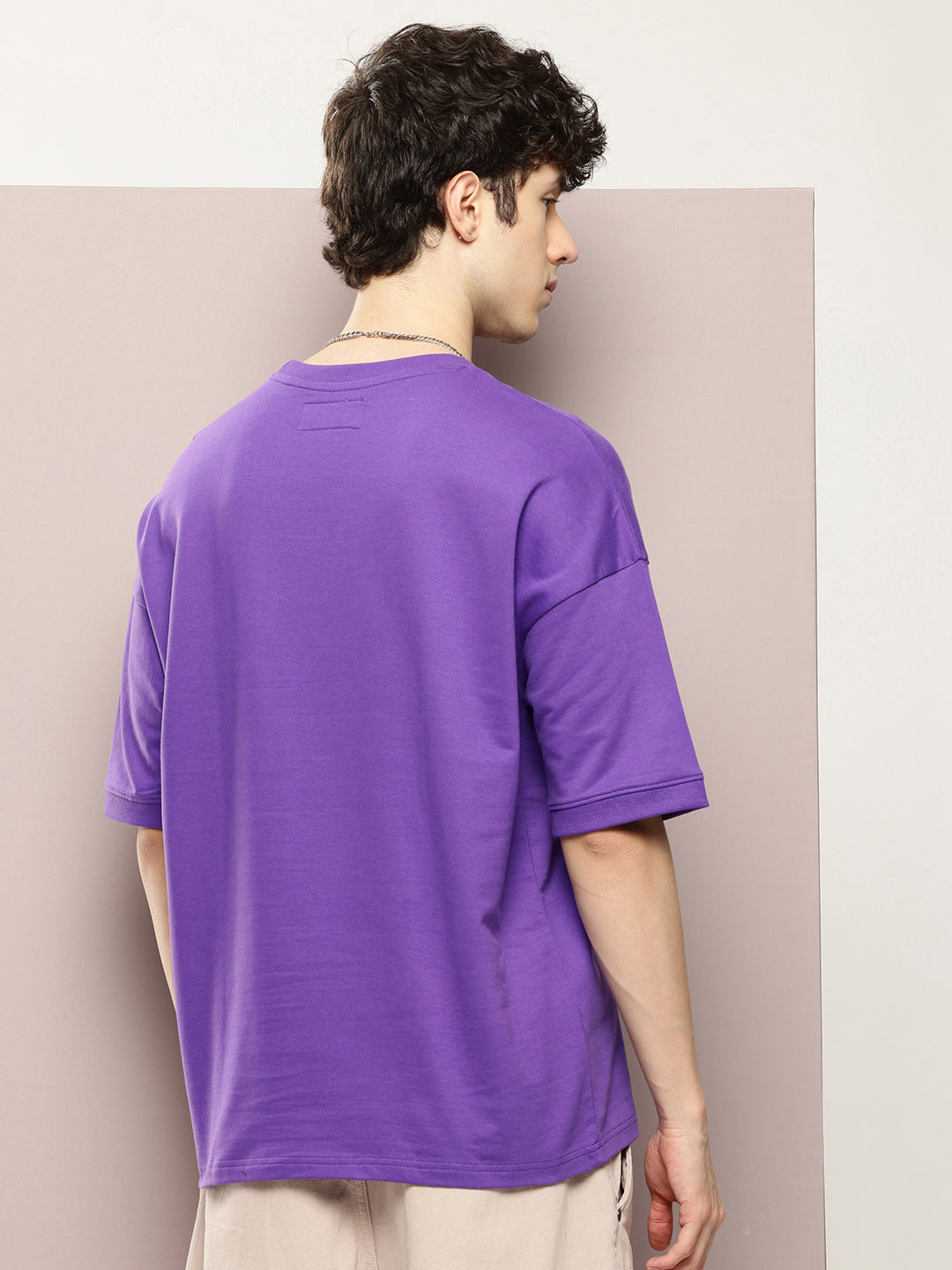 Mens Half Sleeve Round Neck Printed Oversized Fit Tshirts