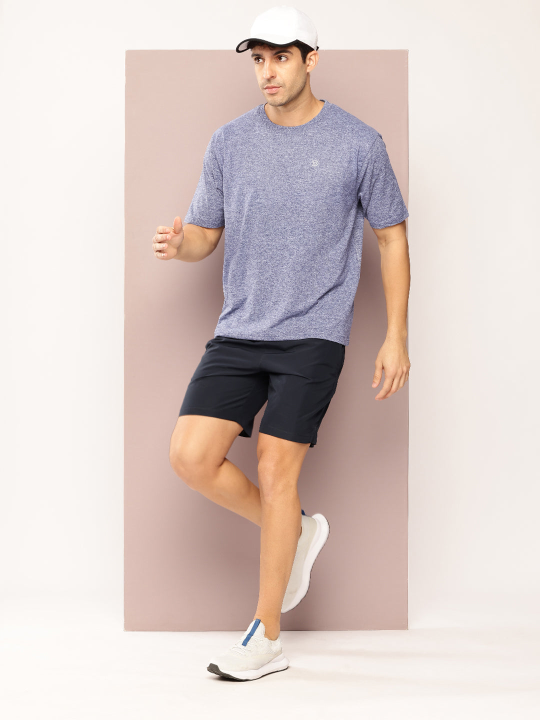 Mens Short Sleeve Round Neck Oversized Polyster Tshirt