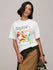 Womens Printed Oversized Fit Cotton T-Shirt