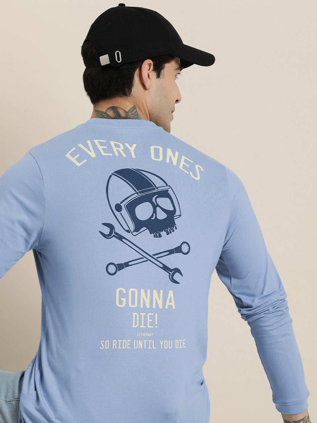 Mens Full Sleeve Round Neck Regular Fit T-Shirts